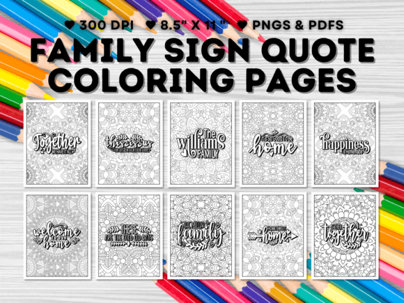 Download 15 Family Sign Quote Coloring Pages - Quote coloring pages Collection