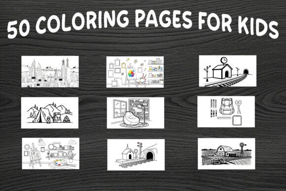 Download 50 Kids Coloring Pages Bundle - Kids coloring pages Collection