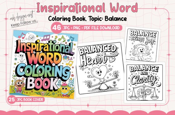 Download Balance Inspirational Word Coloring Book - Inspirational word coloring book Collection