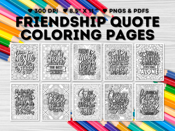 Download 15 Friendship Quote Coloring Pages - Quote coloring pages Collection