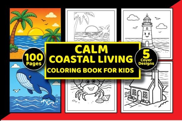 Download Fun Calm Coastal Kids Coloring Book - Premium Resources
