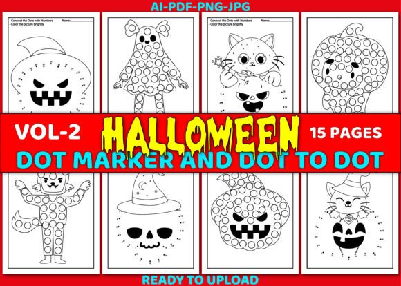 Download Halloween Dot to Dot &amp; Dot Marker - Premium Resources