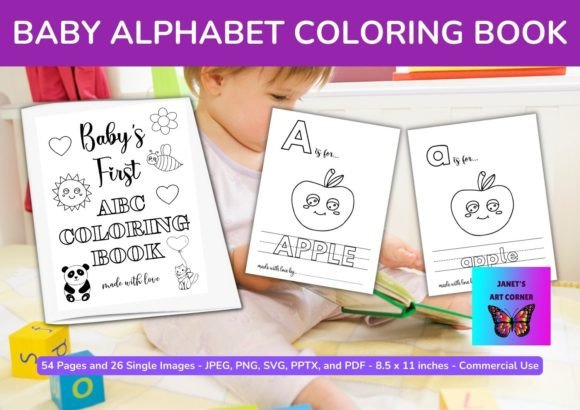 Download Baby Alphabet Coloring Book - Baby alphabet coloring book Collection