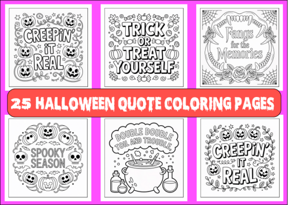 Download Halloween Quote Coloring Pages for Adult - Quote coloring pages Collection
