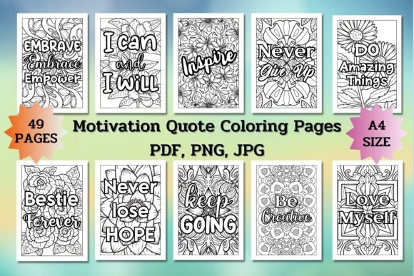 Download 49 Motivational Quote Coloring Pages - Quote coloring pages Collection