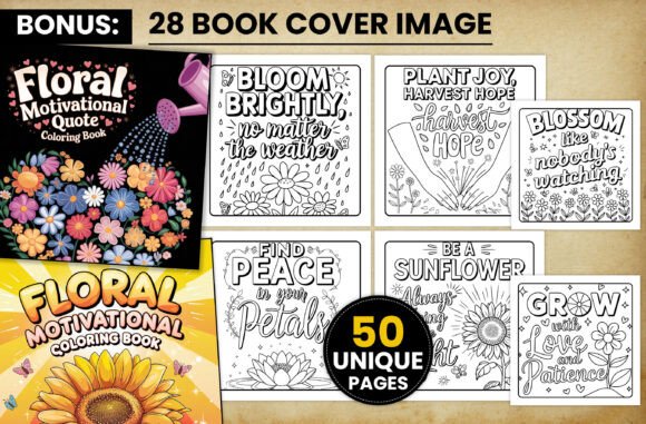 Download Floral Motivational Quote Coloring Pages - Quote coloring pages Collection